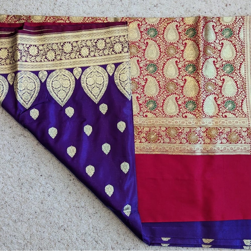 Purple saree